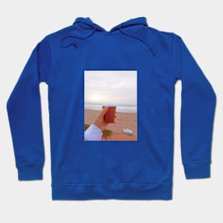 Coastal Coffee: Embracing the Beach's Warmth Hoodie